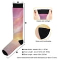 thumbnail image 3 of joogoo Liquid Pink Marble Socks Women Men Knee High Sock, 3 of 8