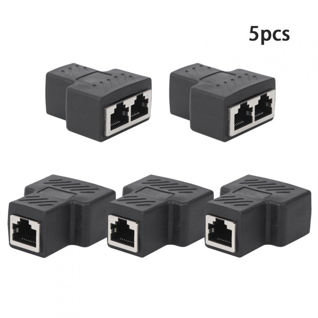 Adaptateur de Câble, Séparateur de Moins d'Interférence Coque en Résine ABS 5 Pcs Signal Sans Perte pour Équipement Électronique