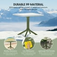 thumbnail image 2 of WestinTrends Playa 31.5" Square Plastic Outdoor Patio Dining Table, Olive Green, 2 of 13
