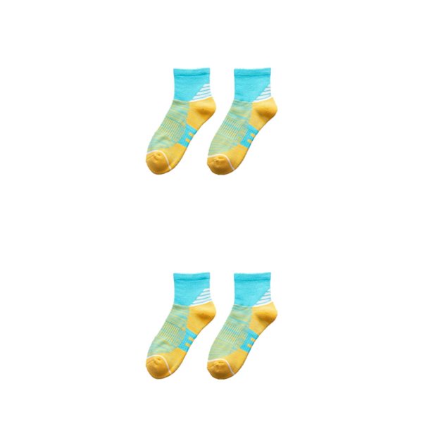 Jumpingount 10a Dúo De Medias Deportivas Cómodas Y Transpirables Hechas Con Algodón Calcetines Deportivos De Mujer Calcetines Largos Medianos azul 2Conjunto