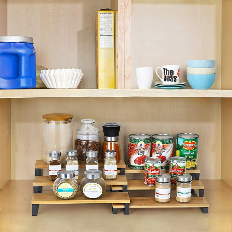 Spice Rack-Adjustable, Expandable 3 Tier Organizer for Counter, Cabinet,  Pantry-Storage, 1 unit - Kroger