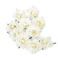 thumbnail image 1 of 10Pcs/Set Simulation Flower Head Vivid Long Lasting Multi-functional Artificial Rose Flower Heads for Wedding, 1 of 8