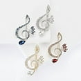 thumbnail image 4 of Sparkling Rhinestone Musical Note Brooch, Elegant Crystal Jewelry Pin for Women, Christmas Birthday Party Gift Accessory（Purple）, 4 of 4