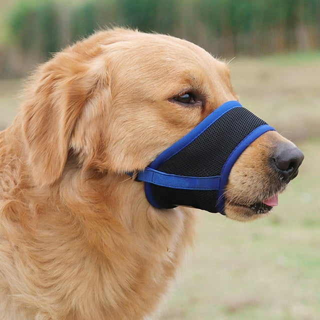 Riforla Dog Muzzle German Dog Adjustable with Muzzle Large Dog Mouth Guard Adjustable with Dog Muzzle Suitable for Small Dogs Barking Breathable Mesh Dog Muzzle Pet accessories A XXL