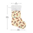 thumbnail image 2 of Haosy Christmas Stockings for Christmas Tree Fireplace Family Holiday Party 18 inch Cute Capybara and Gift, 2 of 8