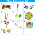 thumbnail image 3 of HaoXun Best 14PCS Kids Percussion Instruments Set | Safe Musical Toys for Early Education & Travel-Friendly Backpack, 3 of 8