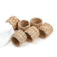 thumbnail image 1 of 6Pcs Napkin Rings,Water Hyacinth Napkin Holder Rings - Rustic Napkin Rings for Birthday Party, Dinne, 1 of 5