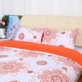 thumbnail image 2 of PiccoCasa Bohemian Duvet Cover Sets with 2 Matching Pillow Shams Soft Microfiber 3-Piece Boho Mandala Quilt Set (Orange, Queen), 2 of 7