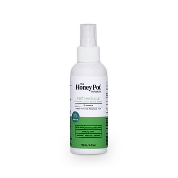 The Honey Pot Company, Refreshing Cucumber Aloe Panty and Body -Derived Deodorant Spray, 4 fl. oz.