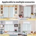 thumbnail image 6 of Aqua Spring Floral Kitchen Curtains 72 Inch Length, Summer Botanical Watercolor Grommet Top Bedroom Living Room Curtains, Light Filtering Cafe Curtain Drapes 2 Panels Set 104''x72'', 6 of 9