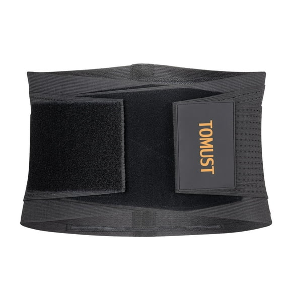 TOMUST - Faja lumbar transpirable para aliviar el dolor lumbar, la recuperación, la ciática, la escoliosis, la hernia discal y levantar objetos. Con correas ajustables dobles para hombre y mujer, XL