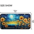 thumbnail image 3 of SKYSONIC Van Gogh Style Sunflower Area Rug 39x20 in, Stain Resistant Comfy Carpet Throw Rug with Elastic Cotton Interlayer for Kitchen Bathroom Living Room Bedroom, 3 of 7