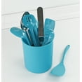thumbnail image 3 of Durable Plastic Countertop Extra Large Utensil Crock/Holder, Turquoise, 3 of 4