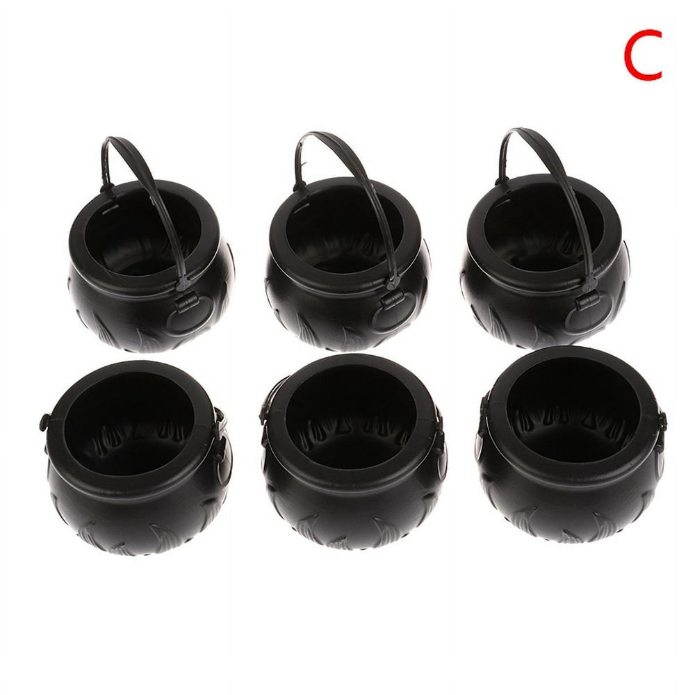 PENGXIANG 6 Pcs Seaux à Bonbons Halloween Support Décorations de Fête Halloween Accessoires
