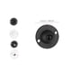 thumbnail image 4 of Matsuzay Ruedas para muebles de 4 piezas, ruedas autoadhesivas de acero inoxidable, papelera, polea pegajosa, portátil, Universal, cuentas de Type1 NO1, 4 of 6