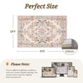 thumbnail image 5 of SIXHOME 5'x7' Vintage Floral Area Rug, Washable Soft Non-Slip Rose Garden Carpet, Traditional Romantic Rug for Living Room Bedroom Dining Room, Beige Pink Multi, 5 of 5