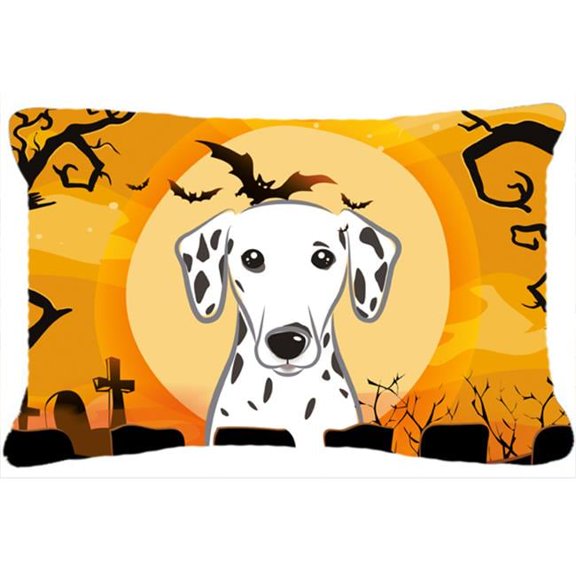 Carolines Treasures BB1768PW1216 Halloween Dalmatian Fabric Decorative Pillow