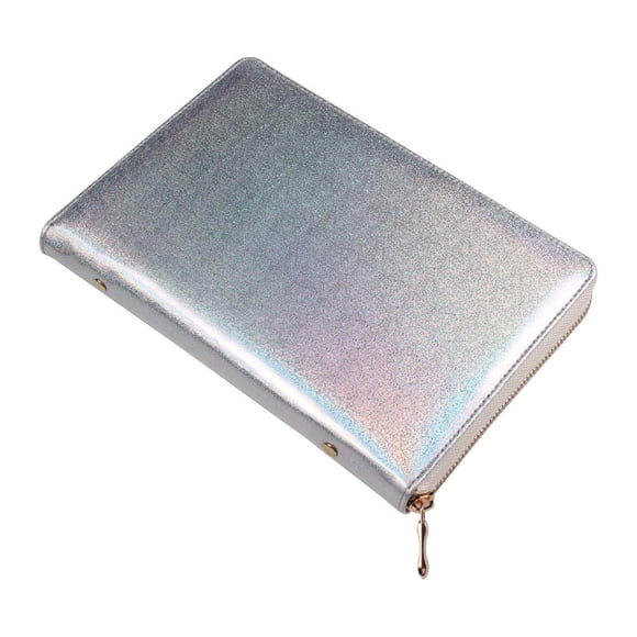FingerAngel 72 ranuras holográficas placas de uñas titular caso estampado plantillas organizador cuadrado y redondo impresión moldes colección manicura herramienta accesorio (plata)