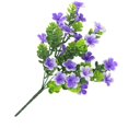 thumbnail image 2 of 5-branch Artificial Flower Grass Bouquet Simulation Floral Decor Home Table Centerpiece Fake Flower  Purple, 2 of 7