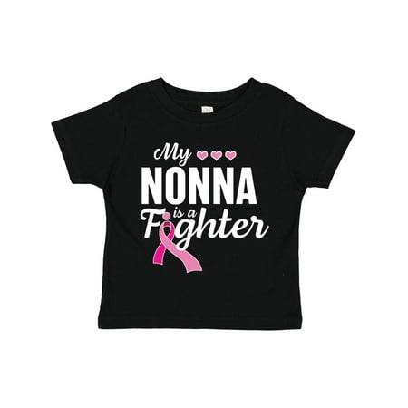 

Inktastic Breast Cancer Awareness My Nonna is a Fighter Gift Toddler Boy or Toddler Girl T-Shirt