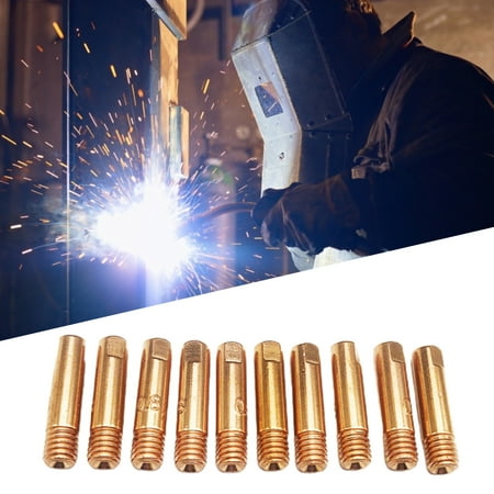 

Binzel 15AK Welding Torch Accessories Kit Red Copper Nozzle Contact Tips Set with Corrosion Resistance and Good Thermal Conductivity for Welding Machines