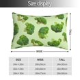 thumbnail image 2 of Pofeuu Broccoli 3 Print Polyester Microfiber Plush Pillowcases, Super Soft and Cozy Pillow Case Covers with Envelop Closure（Pillow core not included）-14"x20", 2 of 6