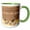 Green/White, variant on 3drose, Usa, New Mexico,wildlife Refuge. Sandhill Cranes and Snow Geese., 11oz Two-tone Black Mug