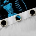 thumbnail image 5 of Homewish Teens Baseball Print Black Out Curtains, Black Blue Abstract Curtains Pack of 2 (42x63 Each), Cartoon Sports Theme Bedroom Curtains, Black Out Curtains Bedroom Decor, 5 of 7