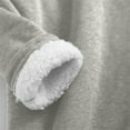 thumbnail image 6 of Long Sleeve Sweatshirt Skirt for Women Lined Crew Neck Solid Tops 2025 Fall Fashion Clothes Winter Pullover with Pockets Loungewear Tops (GY1, XL), 6 of 8