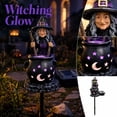 thumbnail image 4 of Halloween Witch Cauldron Garden Light,Witch Stirring Magic Pot Led Outdoor Halloween Garden Light,Yard Lawn Pathway Outdoor Halloween Decoration, 4 of 6