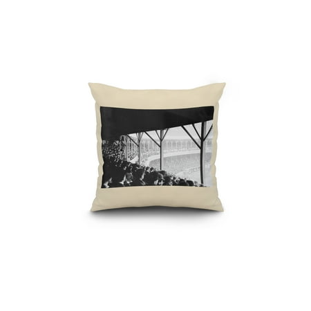 Boston Braves Vs Ny Giants Baseball Photo 16x16 Spun Polyester