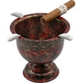 thumbnail image 3 of Stinky Cigar 4 Stirrup Tall Cigar Ashtray, Windproof, 4.25" Deep Bowl, Gold And Black, 3 of 5