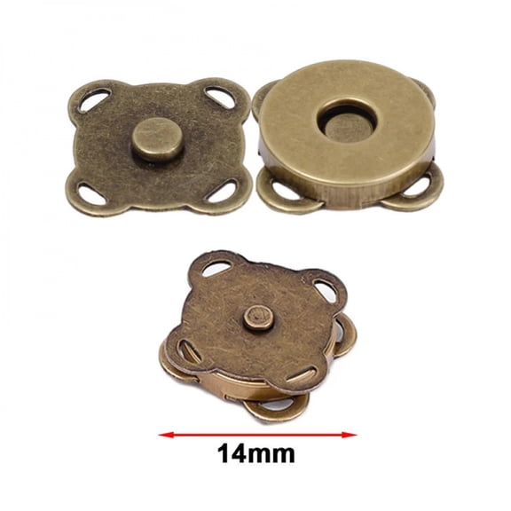 1/10Sets Magnetic Snap Button Metal Invisible Sew on Button Lock Clasps Fasteners for Purse Bags Clothes Craft DIY Accessories