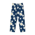 thumbnail image 4 of Xecao Daisies Flowers Men's Straight Lounge Pajama Pants: The Ultimate in Comfortable Sleepwear, 4 of 9