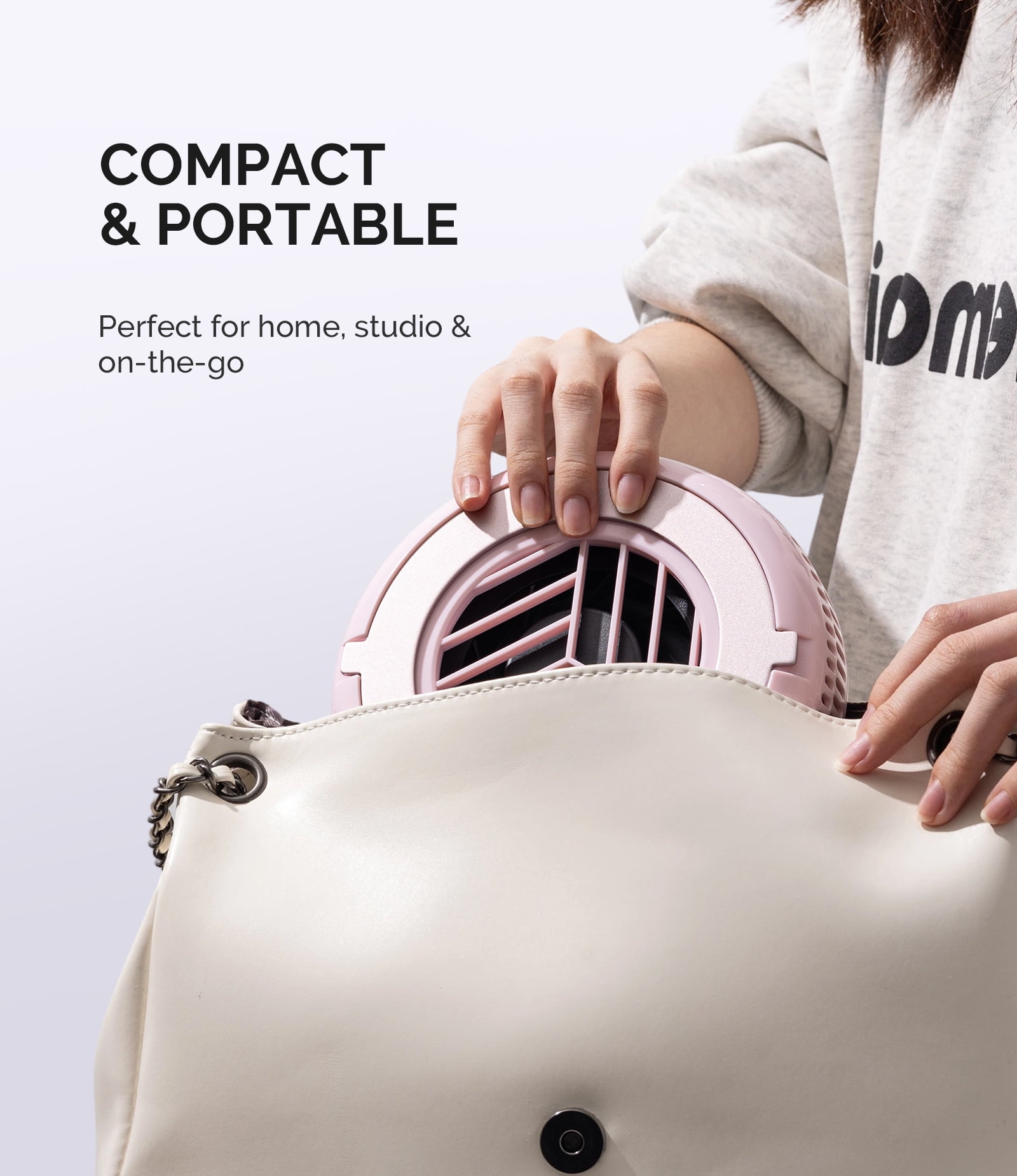 MelodySusie Mini Nail Dust Collector,HProA 6000RPM Portable Suction Vacuum Fan with 30 Pcs Filter Papers,Green