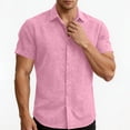 thumbnail image 5 of Maean S-3XL Men Big and Tall Shirts Short Sleeve Dressy Shirt Casual Business Button down Tee Tops, 5 of 7