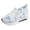 Blue, variant on Floral Embroidery Sneakers for Women 2026 Breathable Sheer Mesh Slip on Loafers with Arch Support Platform Wedge Walking Work Shoes Yellow Size 6