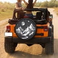 thumbnail image 3 of KAKALAD Mountain Views Moon And Stars In The Sky Spare Tire Cover Universal Vehicle Accessories Buckle Car Tools 17”in, 3 of 6
