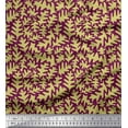 thumbnail image 1 of Soimoi Pink polyester Crepe Fabric Leaves Leaves Print Fabric by the Yard 52 Inch Wide, 1 of 3