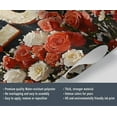 thumbnail image 5 of Retro Rose Wall Mural - Love Romantic Flowers Murals, Red Roses Large Wall Murals For Living Room, Rose Mural 98.4"W x 68.9"H (Not Peel and Stick), 5 of 6