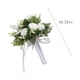 thumbnail image 3 of Ramo de novia de rosas artificiales para boda - Ramo de flores de seda de 26 cm con lazo, rosa, azul, morado y blanco - Ramos para novia y dama de honor, regalo de San Valentín, decoración del hogar, 3 of 7