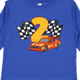 thumbnail image 4 of Inktastic Number Two Race Car Boys or Girls Long Sleeve Toddler T-Shirt, 4 of 5