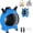 blue, variant on Balloon Pump Electric, Portable Balloons Inflator Air Pump with 2 Nozzles, Small Balloon Blower Machine 600W for Latex Garland Arch and Foil Balloons