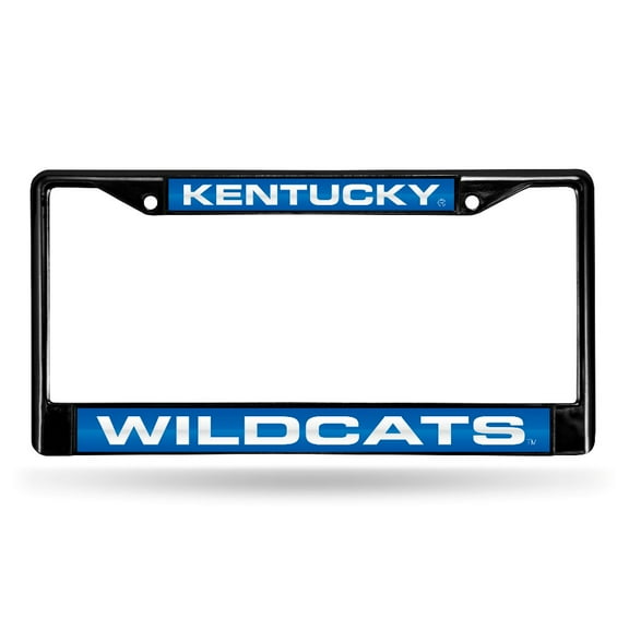 Kentucky-Wildcat's Black Metal License Plate Frame Holder