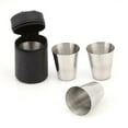 thumbnail image 1 of Chendee 4 Pcs/ensemble Verres à Vin en Acier Inoxydable avec Sac, 30ml, 1 of 8
