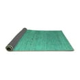 thumbnail image 2 of Ahgly Company Indoor Square Abstract Turquoise Blue Modern Area Rugs, 8' Square, 2 of 4