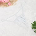 thumbnail image 2 of iHPH7 Thongs for Women, G String Thongs for Women, Lace Underwear for Women, White One Size, 2 of 5