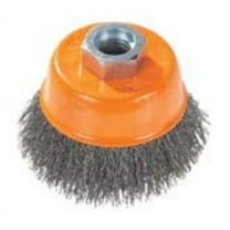 Walter 13D424 Wire Cup Brush, Crimped w/Ring .0118, 4" x 5/8"-11
