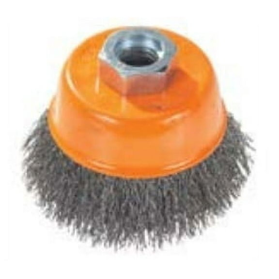 Walter 13D324 Wire Cup Brush, Crimped w/Ring .0118, 3" x 5/8"-11