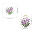thumbnail image 3 of Rirozkan Embroidery Kit, Iris Flower Stitching Set with 8-inch Hoop, Scissors, Threader, Cross Stitch Supplies for Beginners, DIY Craft for Living Room Wall Art, 3 of 5